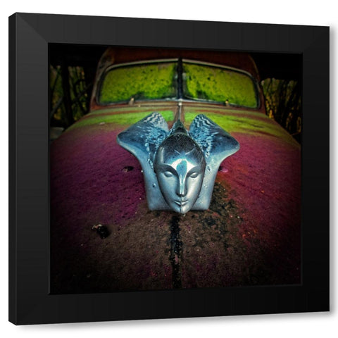 Eyes Wide Shut Black Modern Wood Framed Art Print with Double Matting by Lee, Rachel