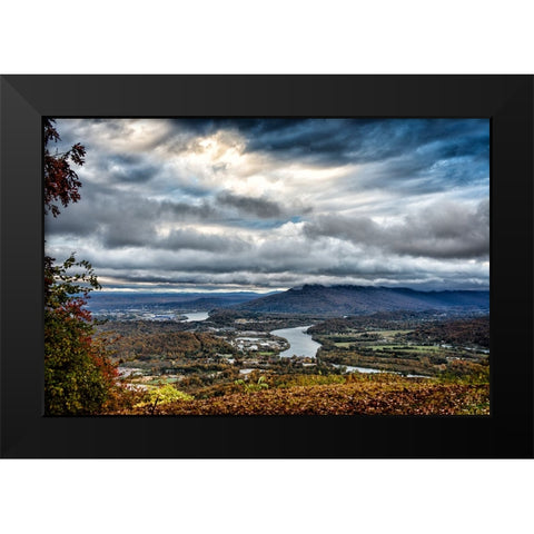 Fall View to Lookout Black Modern Wood Framed Art Print by Lee, Rachel