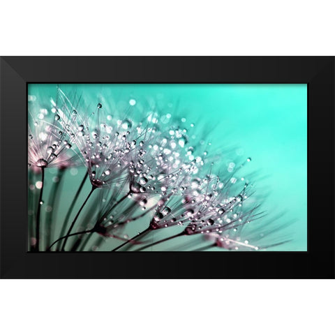 Flower 55 Black Modern Wood Framed Art Print by Lee, Rachel