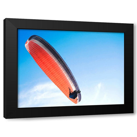 Hang Gliding Black Modern Wood Framed Art Print with Double Matting by Lee, Rachel