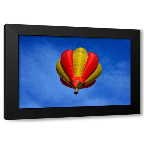 Hot Air Balloon 1 Black Modern Wood Framed Art Print with Double Matting by Lee, Rachel
