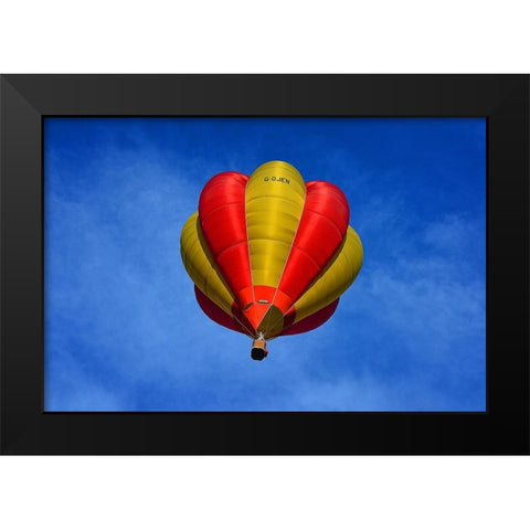 Hot Air Balloon 1 Black Modern Wood Framed Art Print by Lee, Rachel