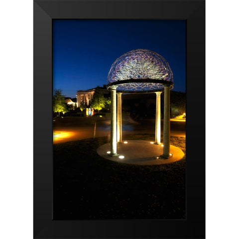 Hunter At Night Black Modern Wood Framed Art Print by Lee, Rachel