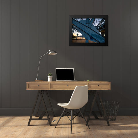 Market Bridge Afternoon 2 Black Modern Wood Framed Art Print by Lee, Rachel