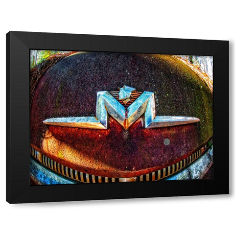 Mercury Black Modern Wood Framed Art Print by Lee, Rachel