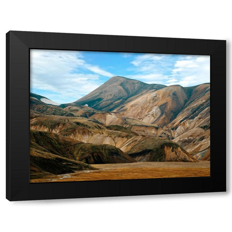 Mountain View 55 Black Modern Wood Framed Art Print by Lee, Rachel
