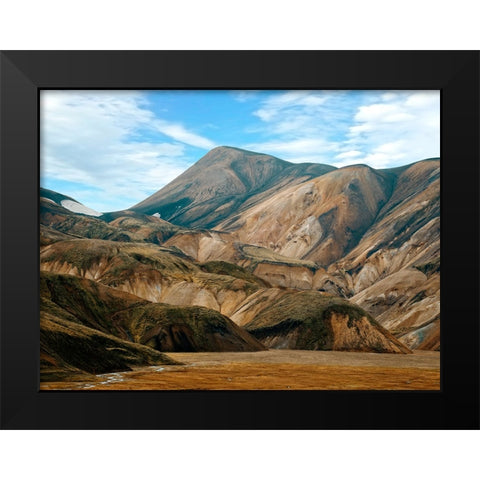Mountain View 55 Black Modern Wood Framed Art Print by Lee, Rachel