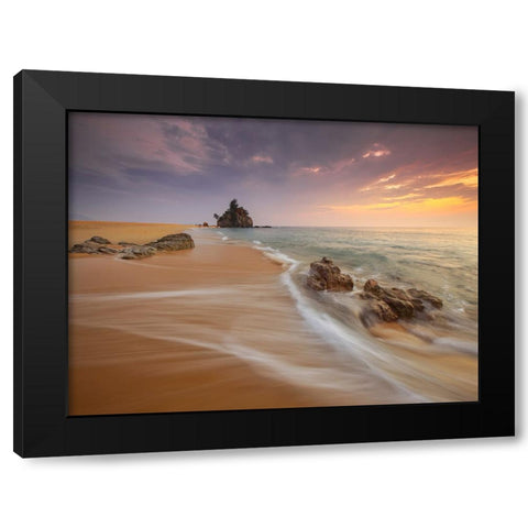 Ocean 4 Black Modern Wood Framed Art Print by Lee, Rachel