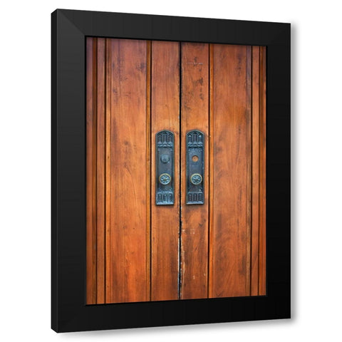 Oceanway Doors Black Modern Wood Framed Art Print with Double Matting by Lee, Rachel