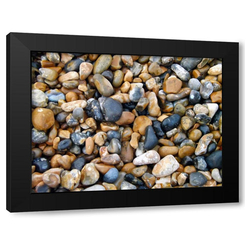 Rocks 10 Black Modern Wood Framed Art Print by Lee, Rachel