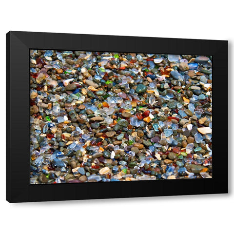 Rocks 8 Black Modern Wood Framed Art Print with Double Matting by Lee, Rachel