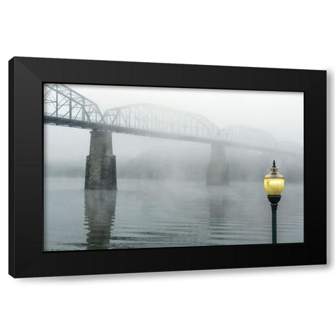 Scenic City 121 Black Modern Wood Framed Art Print by Lee, Rachel