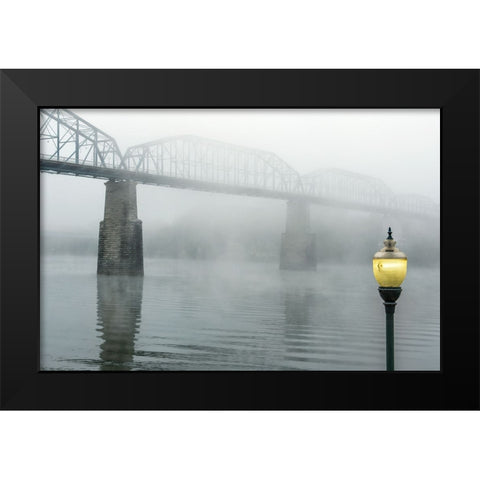 Scenic City 121 Black Modern Wood Framed Art Print by Lee, Rachel
