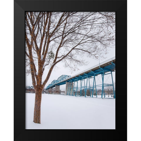 Scenic City 62 Black Modern Wood Framed Art Print by Lee, Rachel