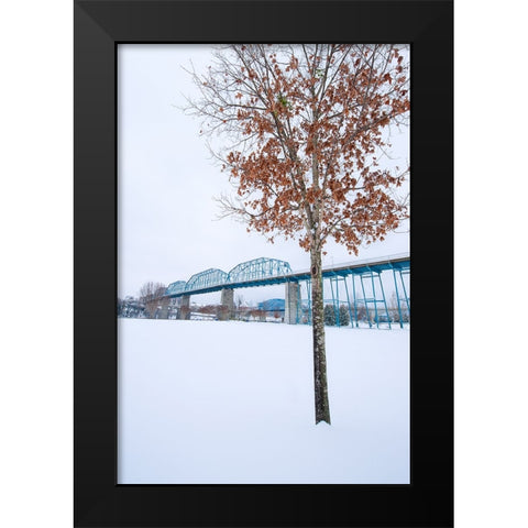 Scenic City 63 Black Modern Wood Framed Art Print by Lee, Rachel