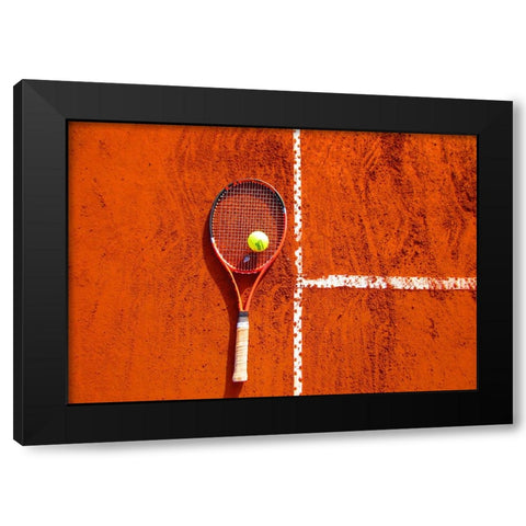 Sports Black Modern Wood Framed Art Print with Double Matting by Lee, Rachel