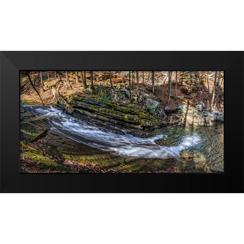 Stinging Fork Slide 2 Black Modern Wood Framed Art Print by Lee, Rachel