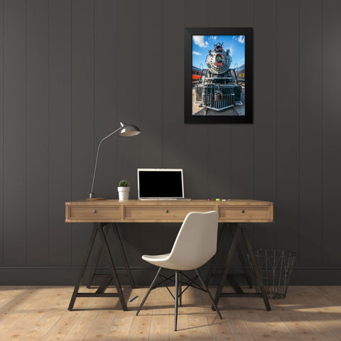 Train Detail 4 Black Modern Wood Framed Art Print by Lee, Rachel