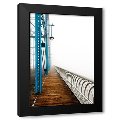 Walnut in Fog B Right Black Modern Wood Framed Art Print by Lee, Rachel