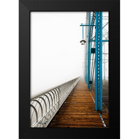 Walnut in Fog Left Oil Painting Black Modern Wood Framed Art Print by Lee, Rachel