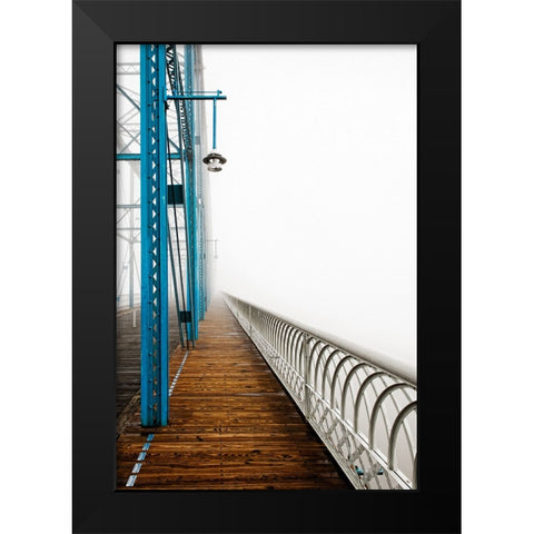 Walnut in Fog Right Oil Painting Black Modern Wood Framed Art Print by Lee, Rachel