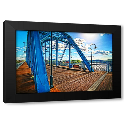 Walnut Side View Black Modern Wood Framed Art Print with Double Matting by Lee, Rachel