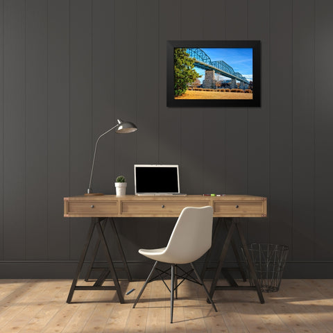 Walnut Warm Black Modern Wood Framed Art Print by Lee, Rachel