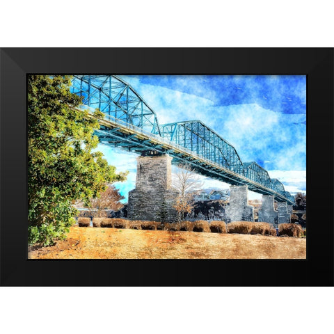 Walnut Warm Watercolor Black Modern Wood Framed Art Print by Lee, Rachel