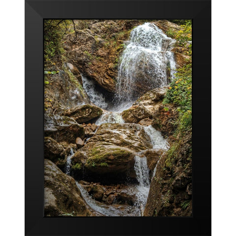 Waterfall 32 Black Modern Wood Framed Art Print by Lee, Rachel