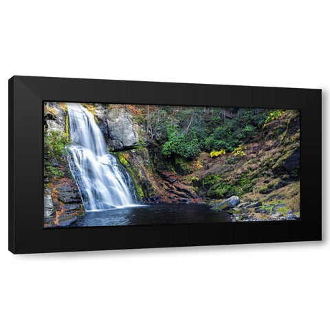 Waterfall 56 Black Modern Wood Framed Art Print with Double Matting by Lee, Rachel