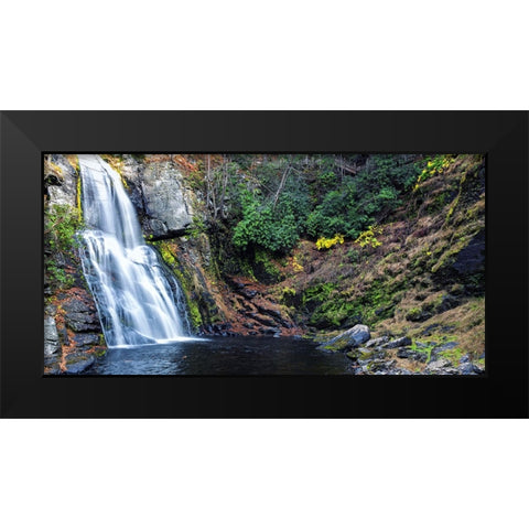 Waterfall 56 Black Modern Wood Framed Art Print by Lee, Rachel