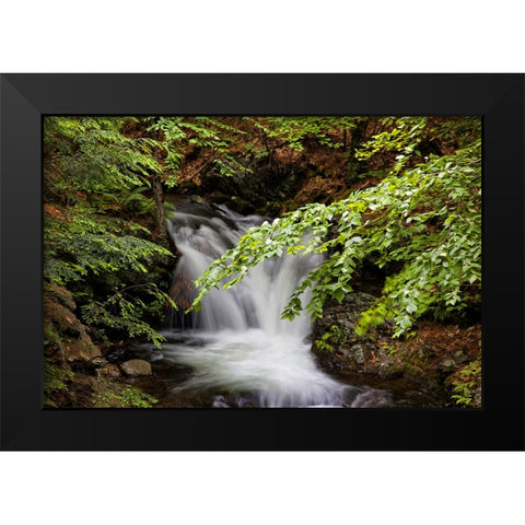 Waterfall 6 Black Modern Wood Framed Art Print by Lee, Rachel