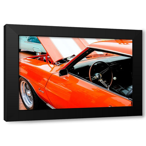 Camaro Black Modern Wood Framed Art Print with Double Matting by Malone, Will