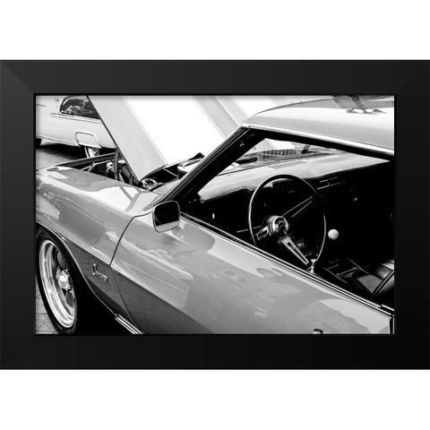 Camaro BW Black Modern Wood Framed Art Print by Malone, Will
