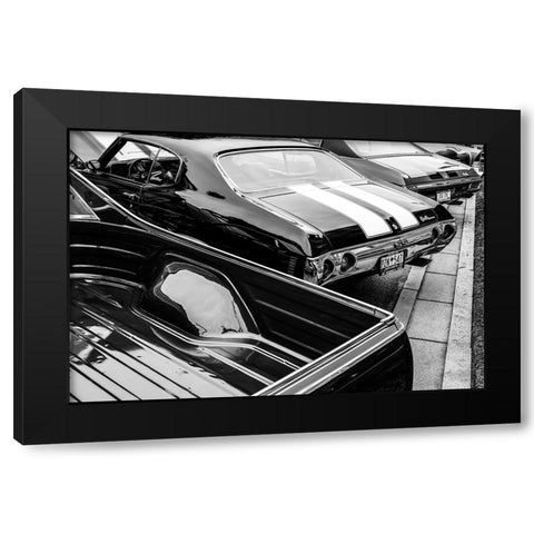Chevelle BW Black Modern Wood Framed Art Print by Malone, Will
