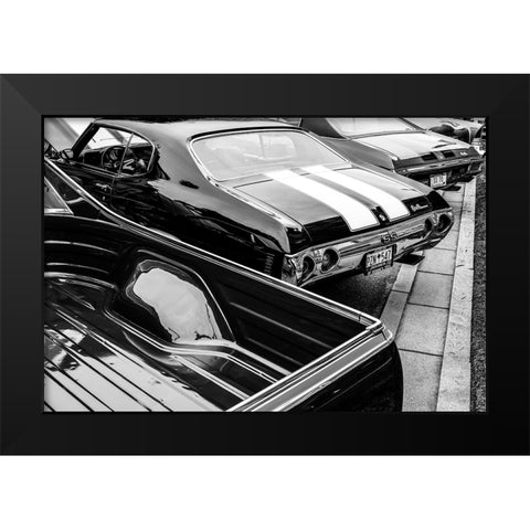 Chevelle BW Black Modern Wood Framed Art Print by Malone, Will