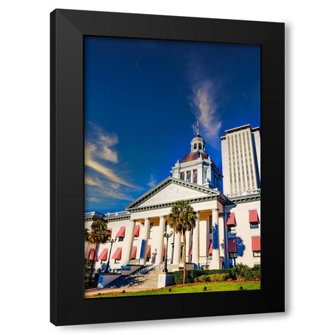 Capital 3 Black Modern Wood Framed Art Print by Malone, Will