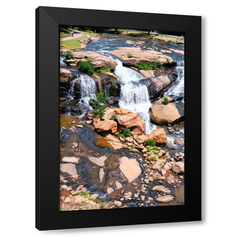 Falls Park 2  Black Modern Wood Framed Art Print by Malone, Will