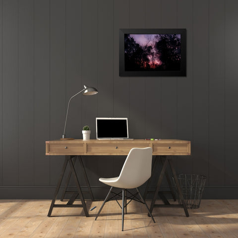 Sunset 2 Black Modern Wood Framed Art Print by Malone, Will