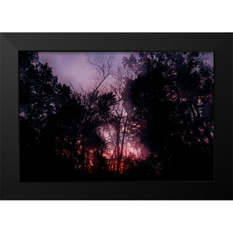Sunset 2 Black Modern Wood Framed Art Print by Malone, Will