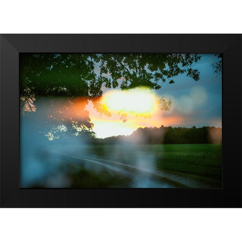 Sunset 3 Black Modern Wood Framed Art Print by Malone, Will