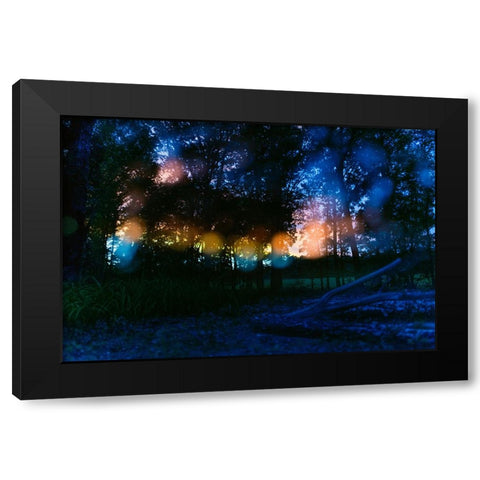 Sunset 4 Black Modern Wood Framed Art Print with Double Matting by Malone, Will