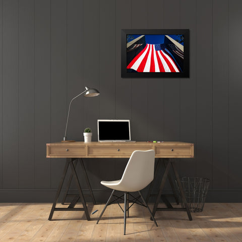 America Black Modern Wood Framed Art Print by Malone, Will