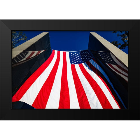 America Black Modern Wood Framed Art Print by Malone, Will