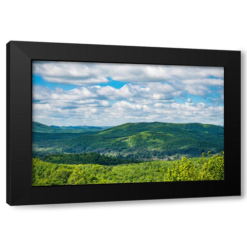 Jump Off Rock Black Modern Wood Framed Art Print with Double Matting by Malone, Will