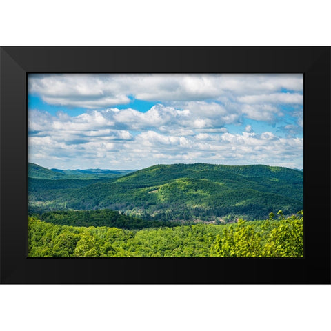 Jump Off Rock Black Modern Wood Framed Art Print by Malone, Will