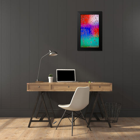 Neon Black Modern Wood Framed Art Print by Malone, Will