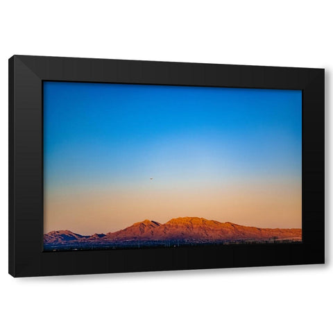 Vegas Sunrise Black Modern Wood Framed Art Print with Double Matting by Malone, Will