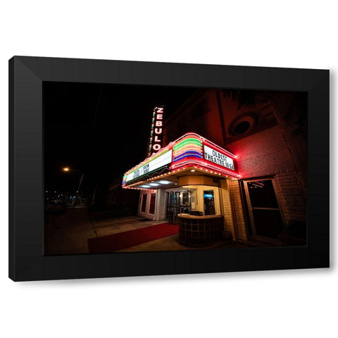 Zebulon Black Modern Wood Framed Art Print with Double Matting by Malone, Will