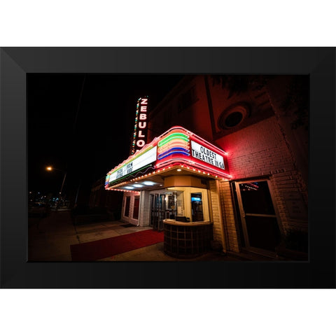 Zebulon Black Modern Wood Framed Art Print by Malone, Will